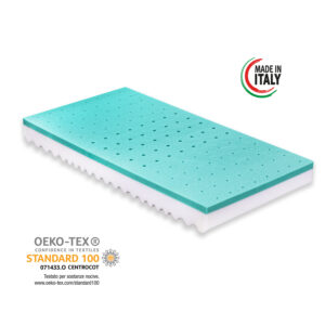 Materasso per Culla/Lettino MOD. Aloe Dream anti soffoco Alto 12 cm con Rivestimento sfoderabile e Lavabile in Lavatrice con guanciale in Omaggio. - immagine 6