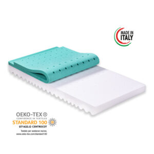 Materasso per Culla/Lettino MOD. Aloe Dream anti soffoco Alto 12 cm con Rivestimento sfoderabile e Lavabile in Lavatrice con guanciale in Omaggio. - immagine 5