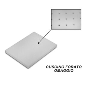 Materasso per Culla/Lettino MOD. Bimbo Alto 9 cm con Rivestimento sfoderabile e Lavabile in Lavatrice con guanciale in Omaggio. - immagine 4