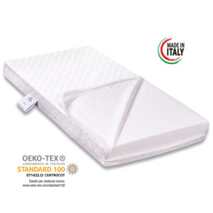 Materasso per Culla/Lettino MOD. Bimbo Alto 9 cm con Rivestimento sfoderabile e Lavabile in Lavatrice con guanciale in Omaggio. - immagine 3