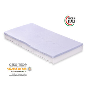 Materasso per Culla-Lettino Royal Baby anti soffoco Alto 12 con Memory Airsense Lavabile in Lavatrice Rivestimento sfoderabile Lavabile, guanciale in Omaggio - immagine 7