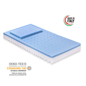 Materasso per Culla-Lettino Royal Baby anti soffoco Alto 12 con Memory Airsense Lavabile in Lavatrice Rivestimento sfoderabile Lavabile, guanciale in Omaggio - immagine 5