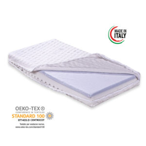 Materasso per Culla-Lettino Royal Baby anti soffoco Alto 12 con Memory Airsense Lavabile in Lavatrice Rivestimento sfoderabile Lavabile, guanciale in Omaggio - immagine 3