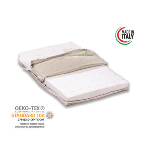 Materasso per Culla MOD. NEXT to me Alto 6 cm anti soffoco con Rivestimento sfoderabile e Lavabile in Lavatrice - immagine 3